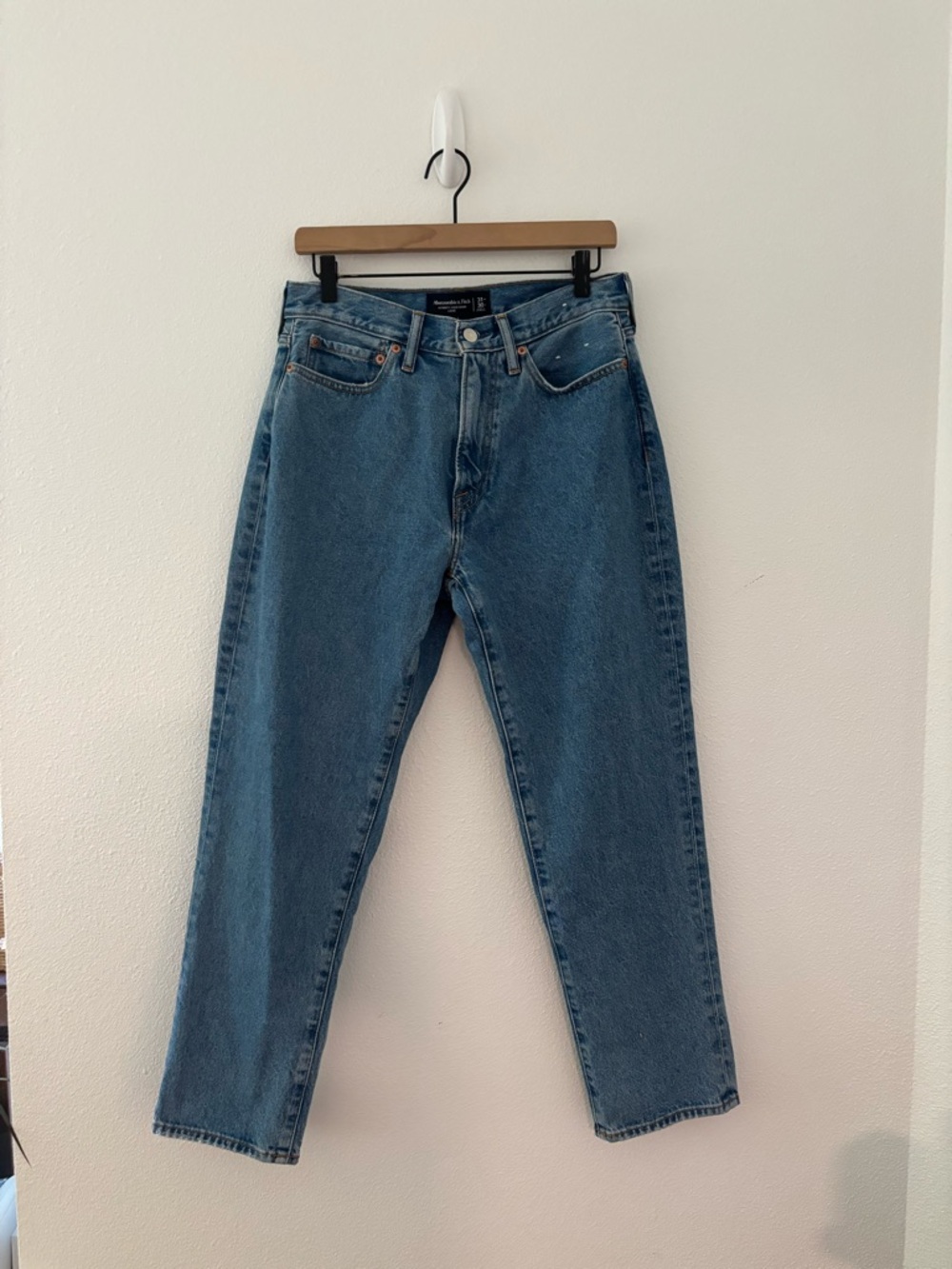 Abercrombie and Fitch authentic rigid denim loose jeans
